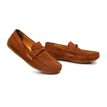 Nouveau design hommes suede appartements de chaussures en cuir de chaussures de conduite confortable